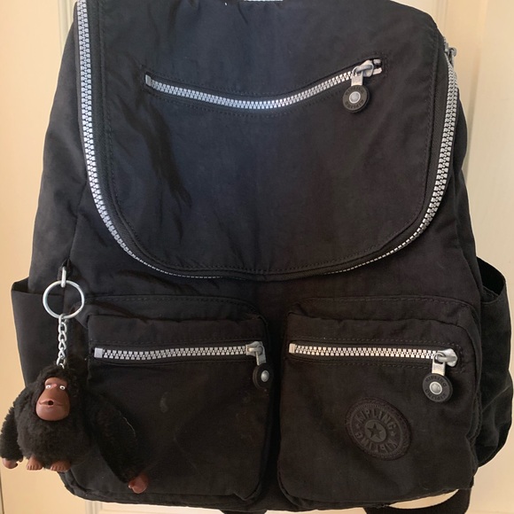 kipling black backpack